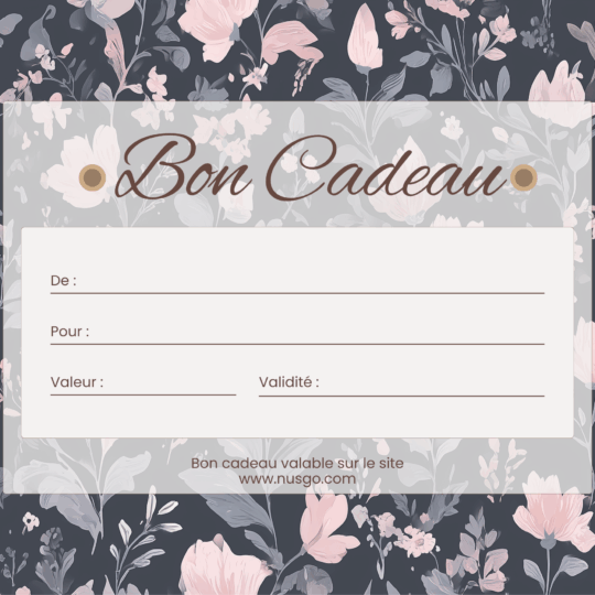 Bon cadeau - Modèle floral
